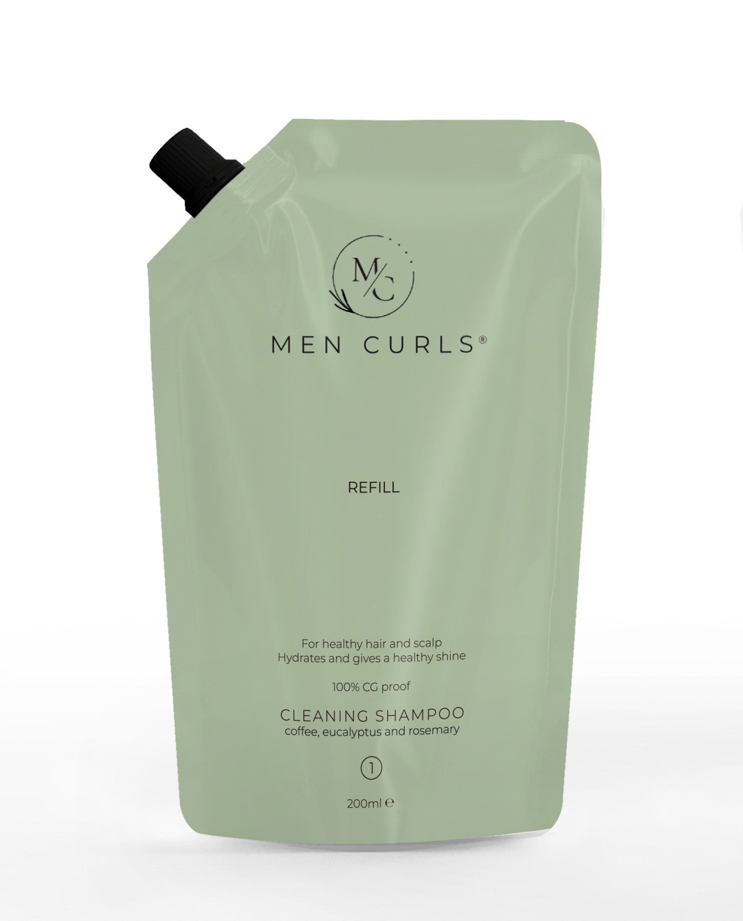 MEN CURLS Cleaning Shampoo 200ml REFILL