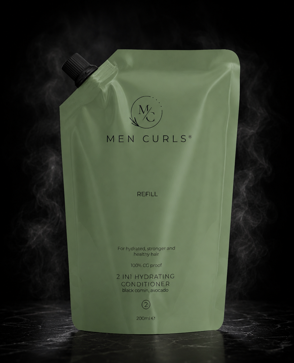 MEN CURLS 2 in 1 Hydrating Conditioner 200ml REFILL