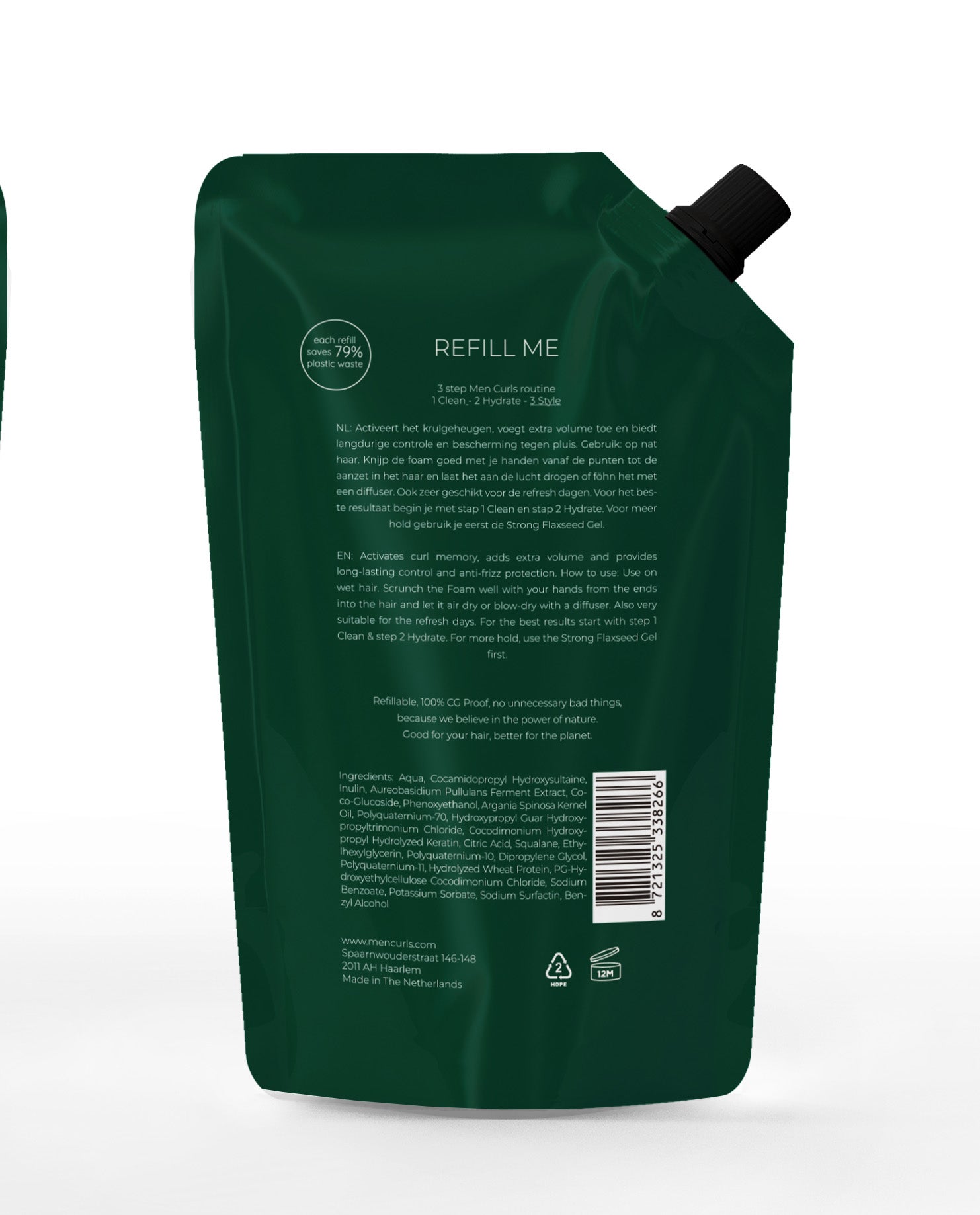 MEN CURLS Iron Foam 150 ml REFILL